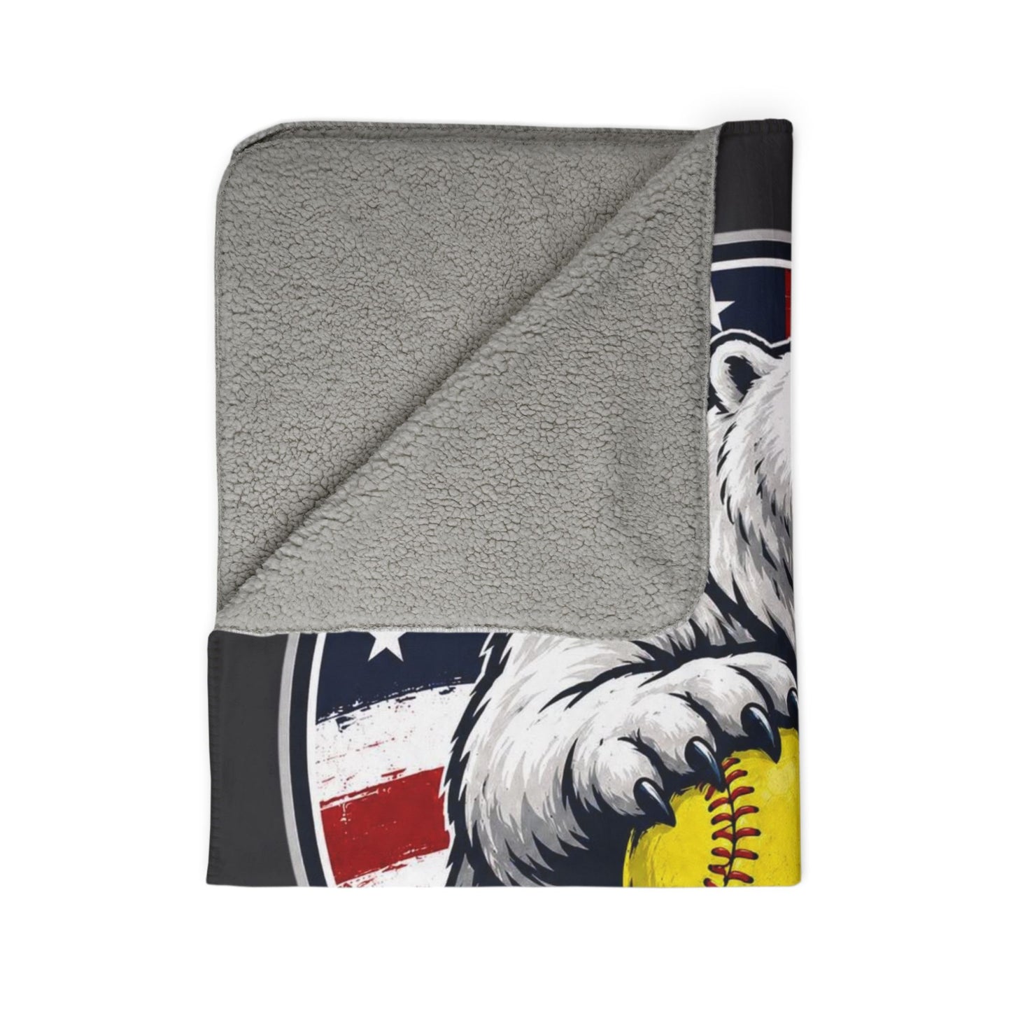 Heroes & Homeruns Classic Sherpa Blanket - Grey