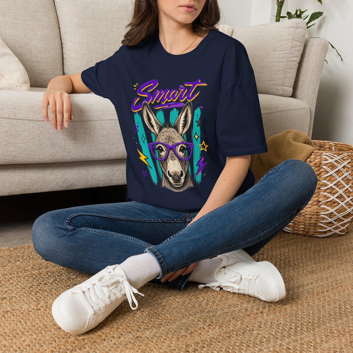Smart Donkey Graphic T-Shirt Tee
