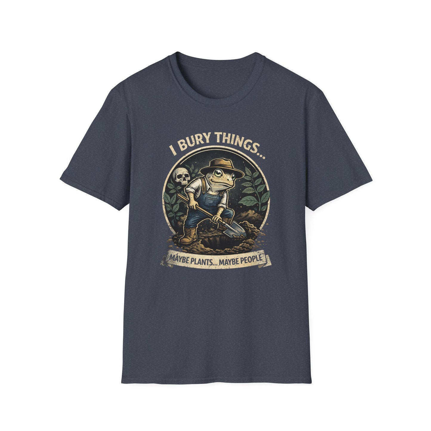 I Bury Things Garden Frog Graphic Tee