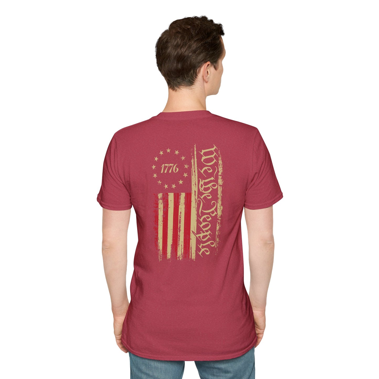 1776 Circle Stars T-Shirt — Minimalist Patriotic Independence Day Tee