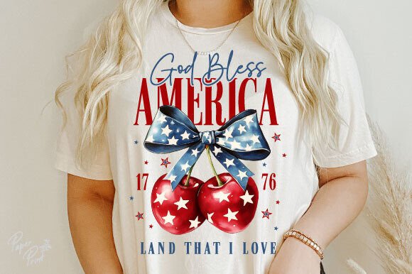 American Cherries Patriotic Tee