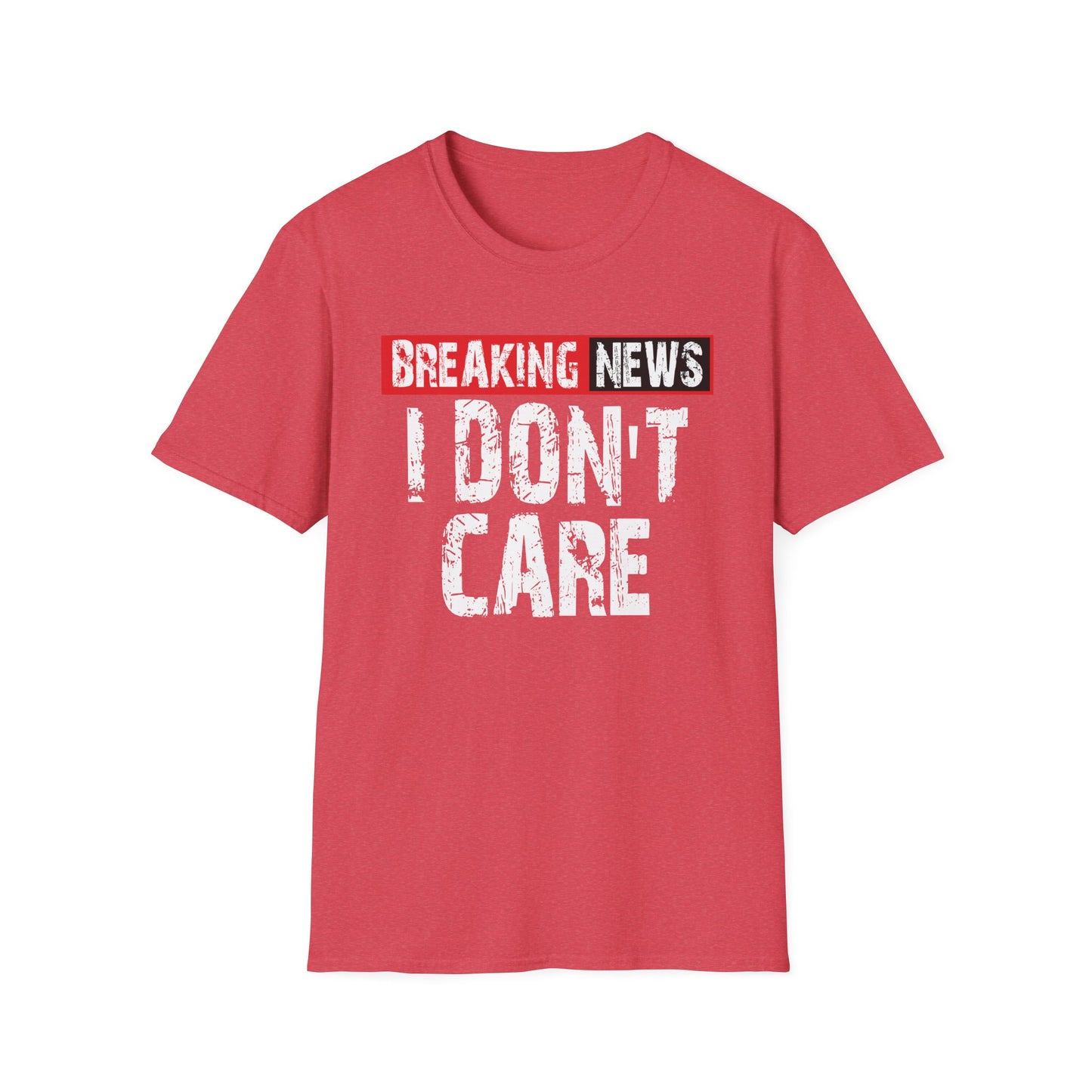 Breaking News T-Shirt — Bold Red & Black Graphic Tee