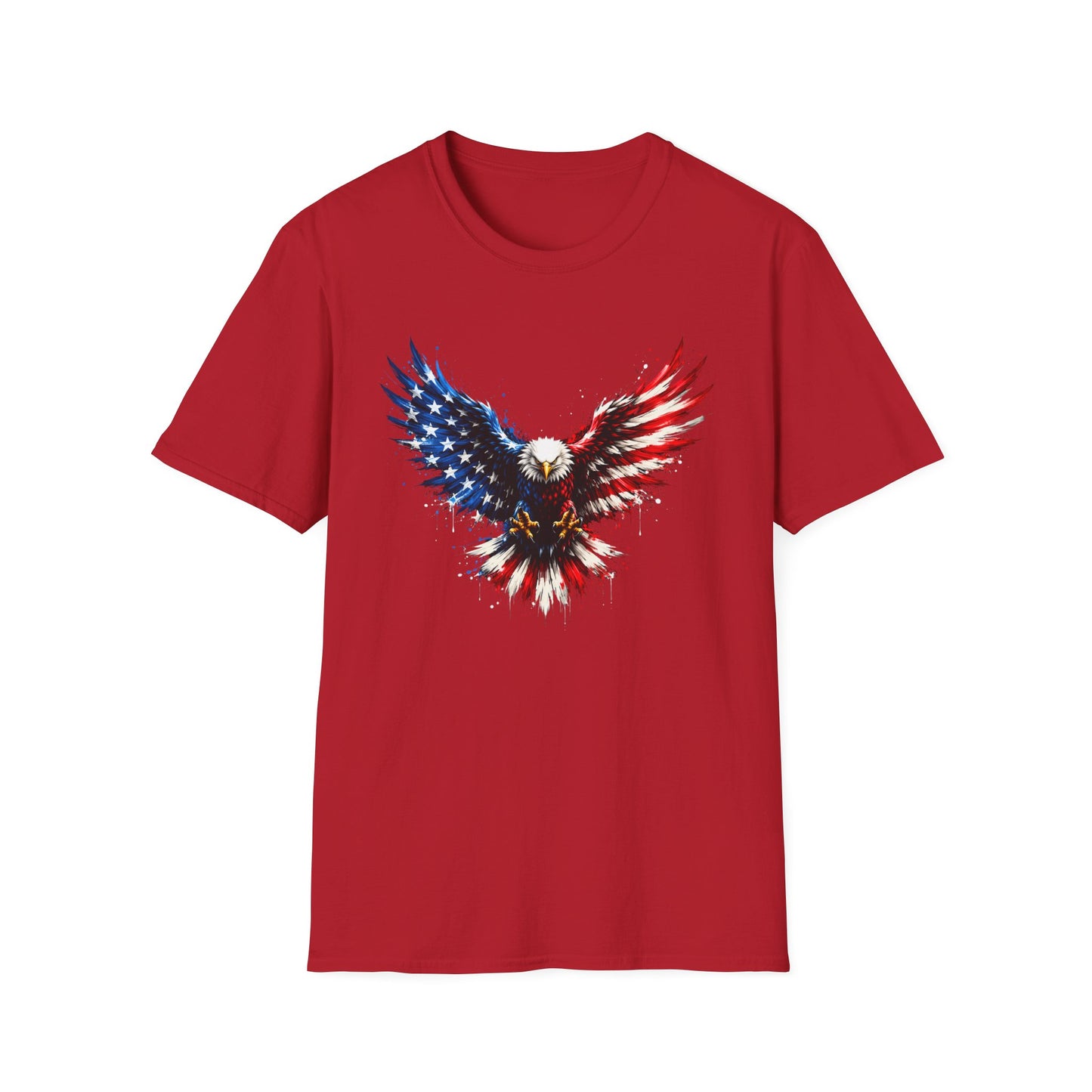 American Flag Eagle Wings Graphic