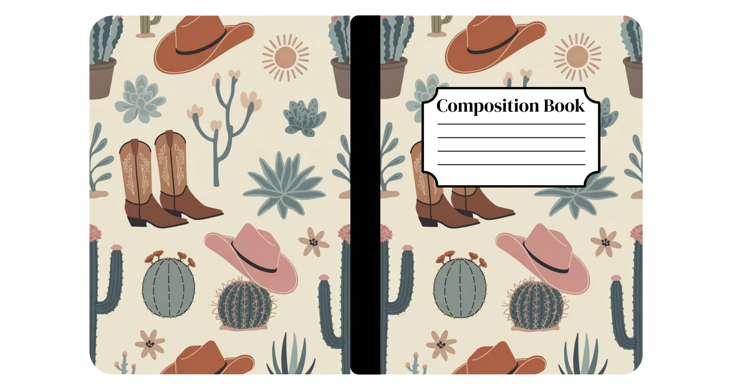Desert Cowgirl Notebook Cover