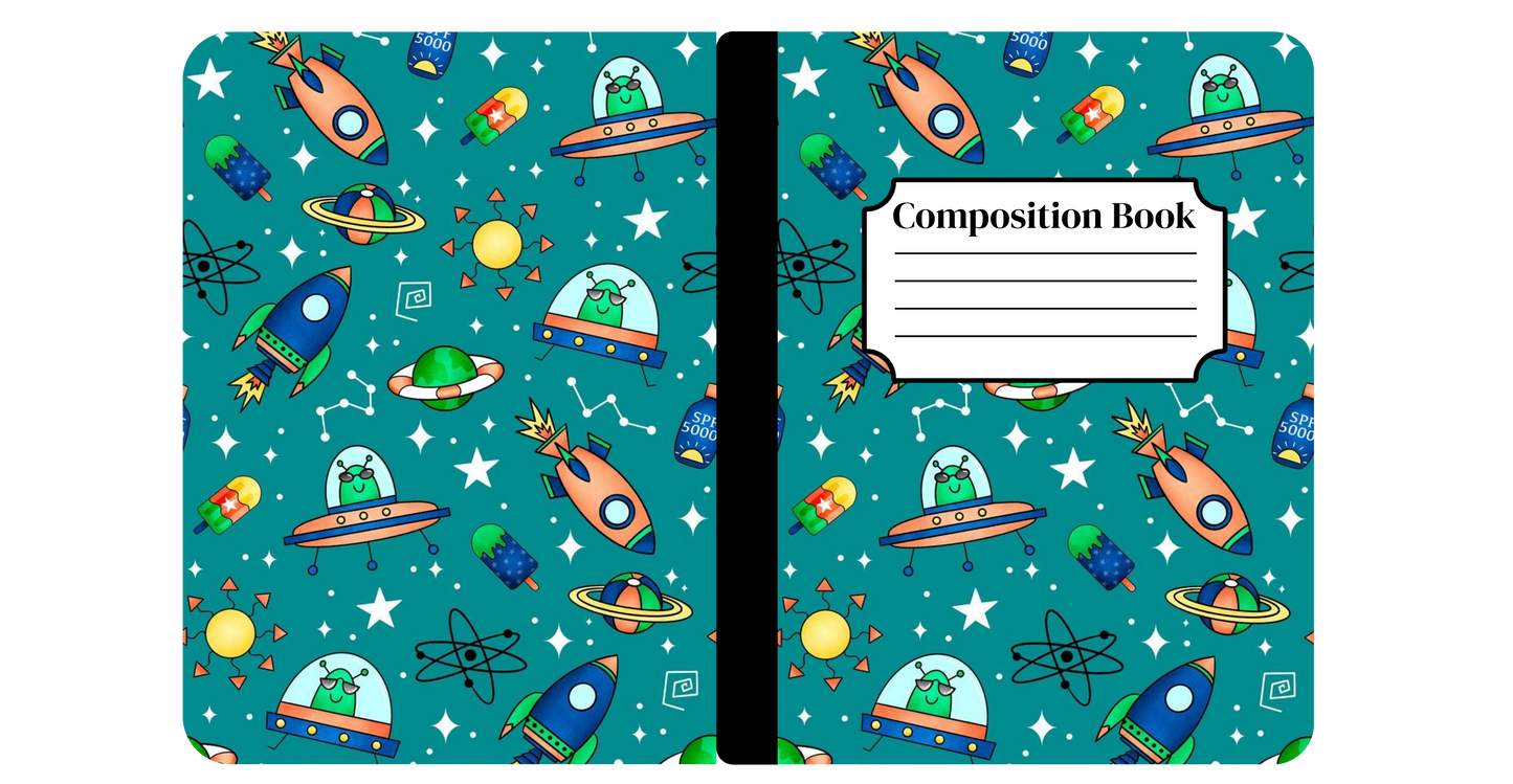 Space Adventure Notebook Cover