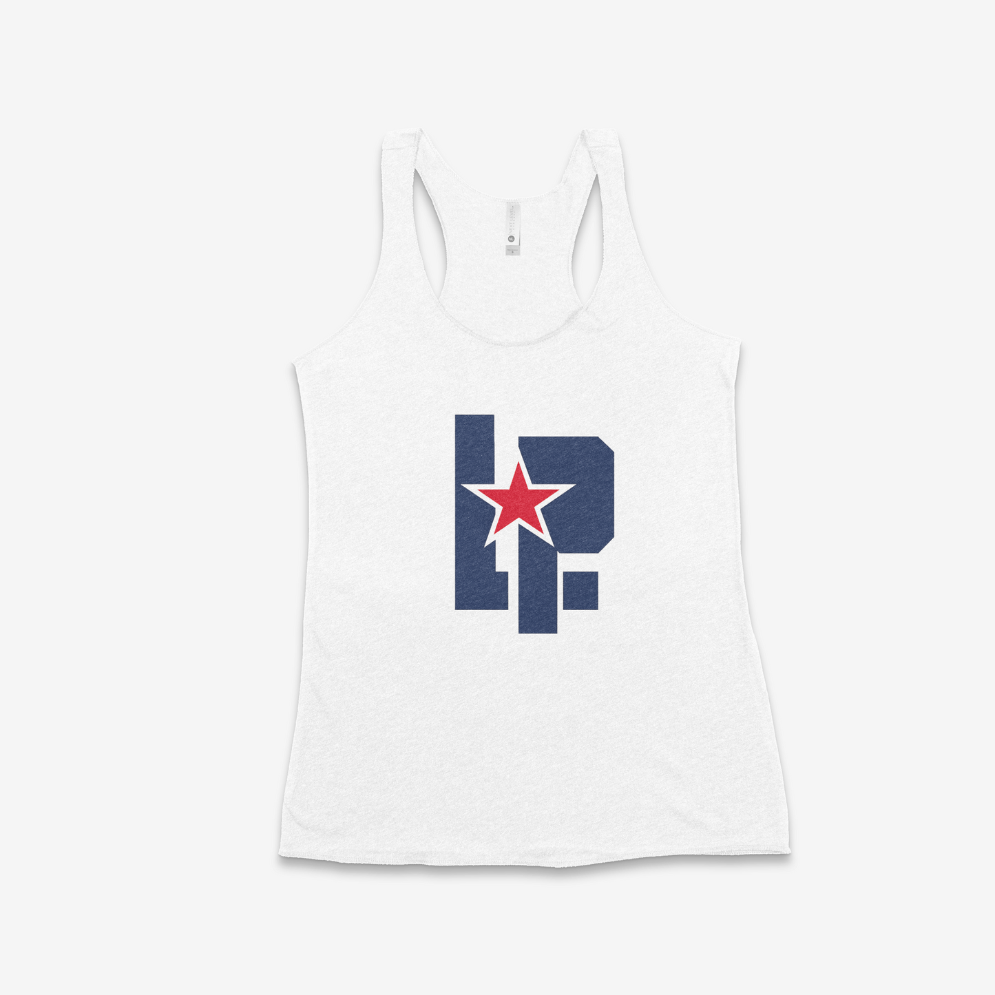 Red Land Lady Patriots LP Logo Women's Racerback Tank