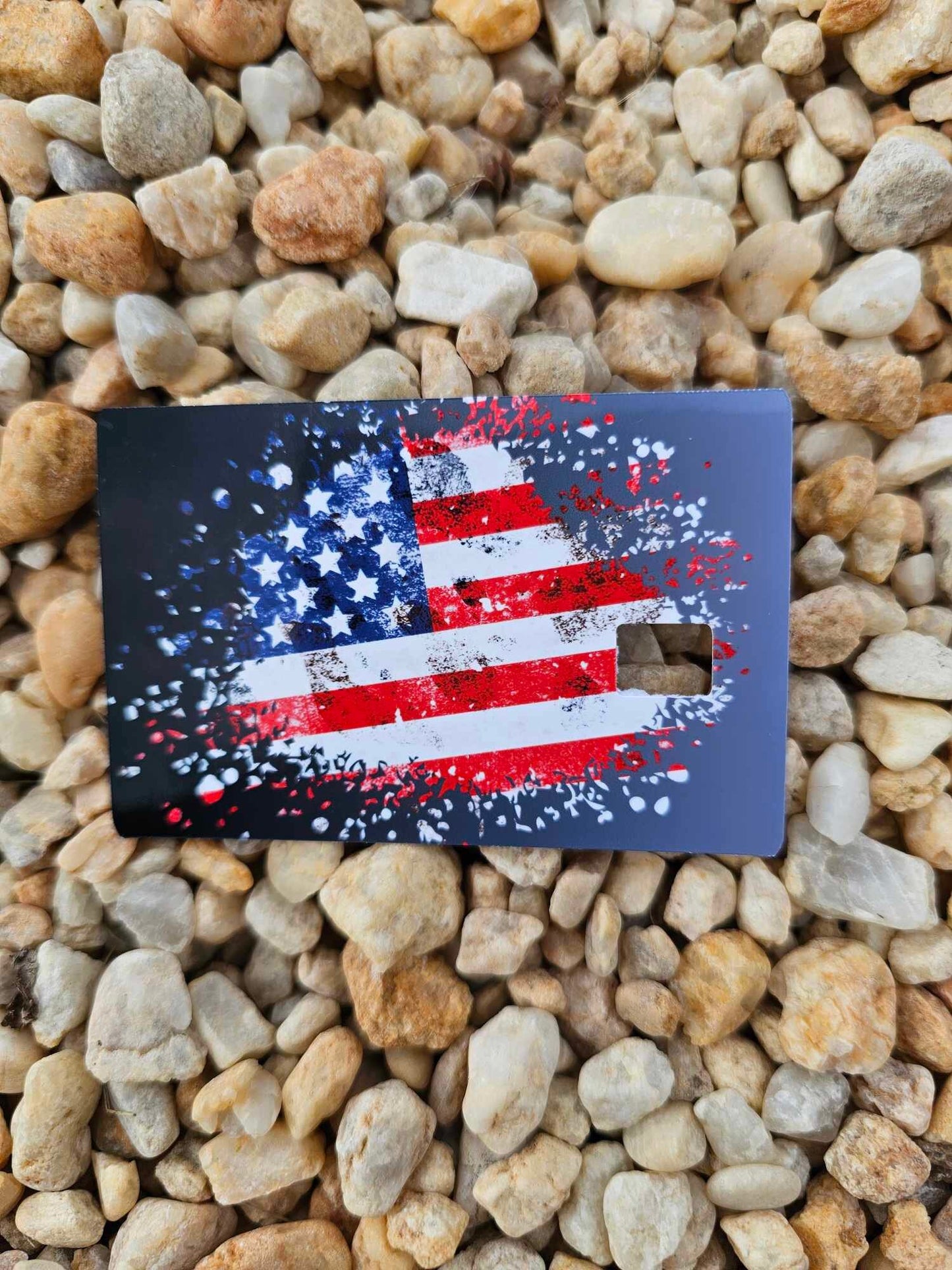 Distressed American Flag Credit Card Skin
