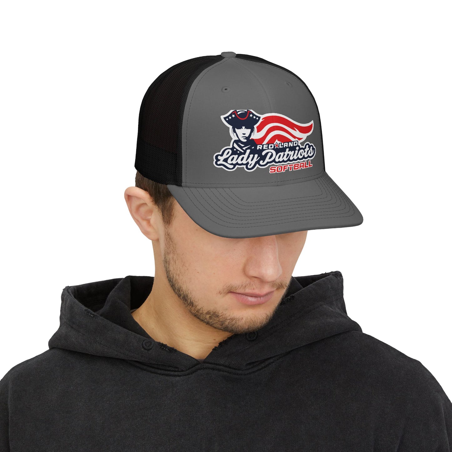 Trucker Hat — Red Land Lady Patriots Softball Snapback