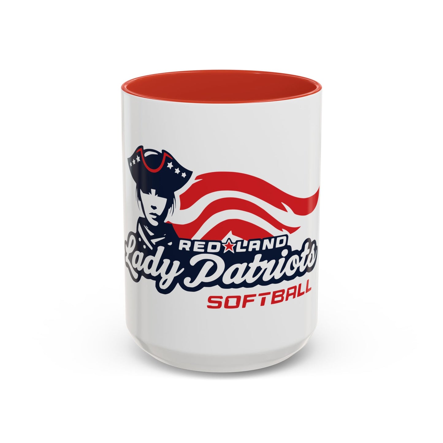 Accent Coffee Mug - Redland Lady Patriots Softball Logo (11/15oz)