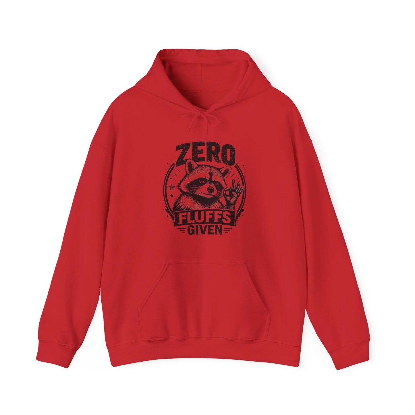 Zero Fluffs Given Raccoon Graphic Pullover