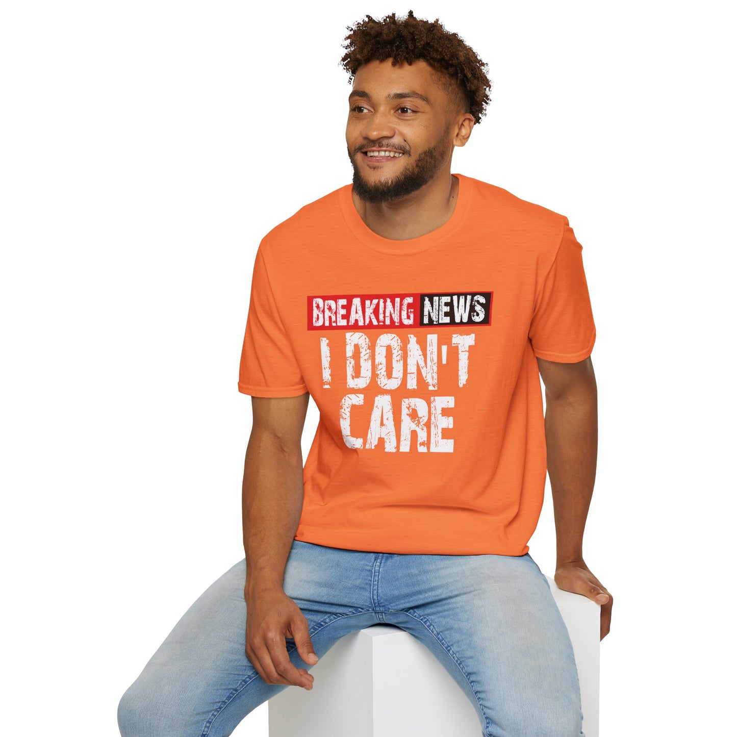 Breaking News T-Shirt — Bold Red & Black Graphic Tee