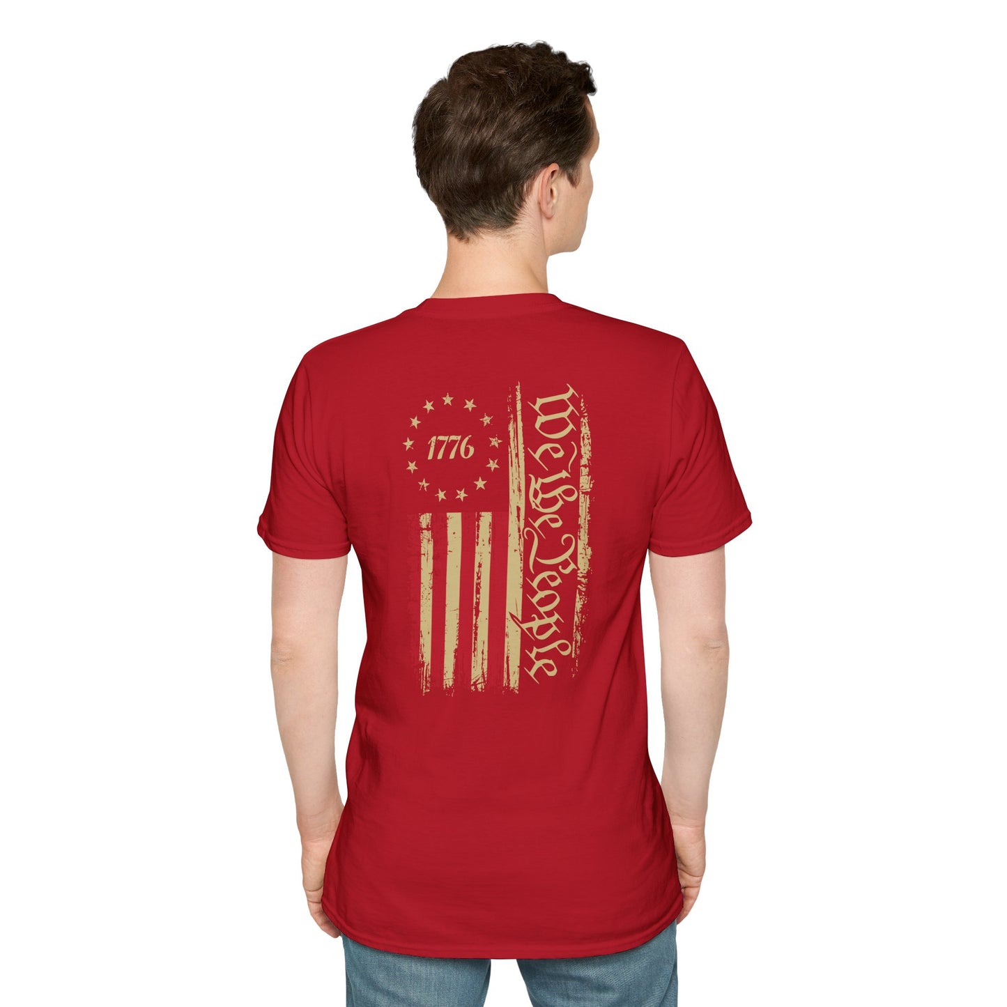 1776 Circle Stars T-Shirt — Minimalist Patriotic Independence Day Tee
