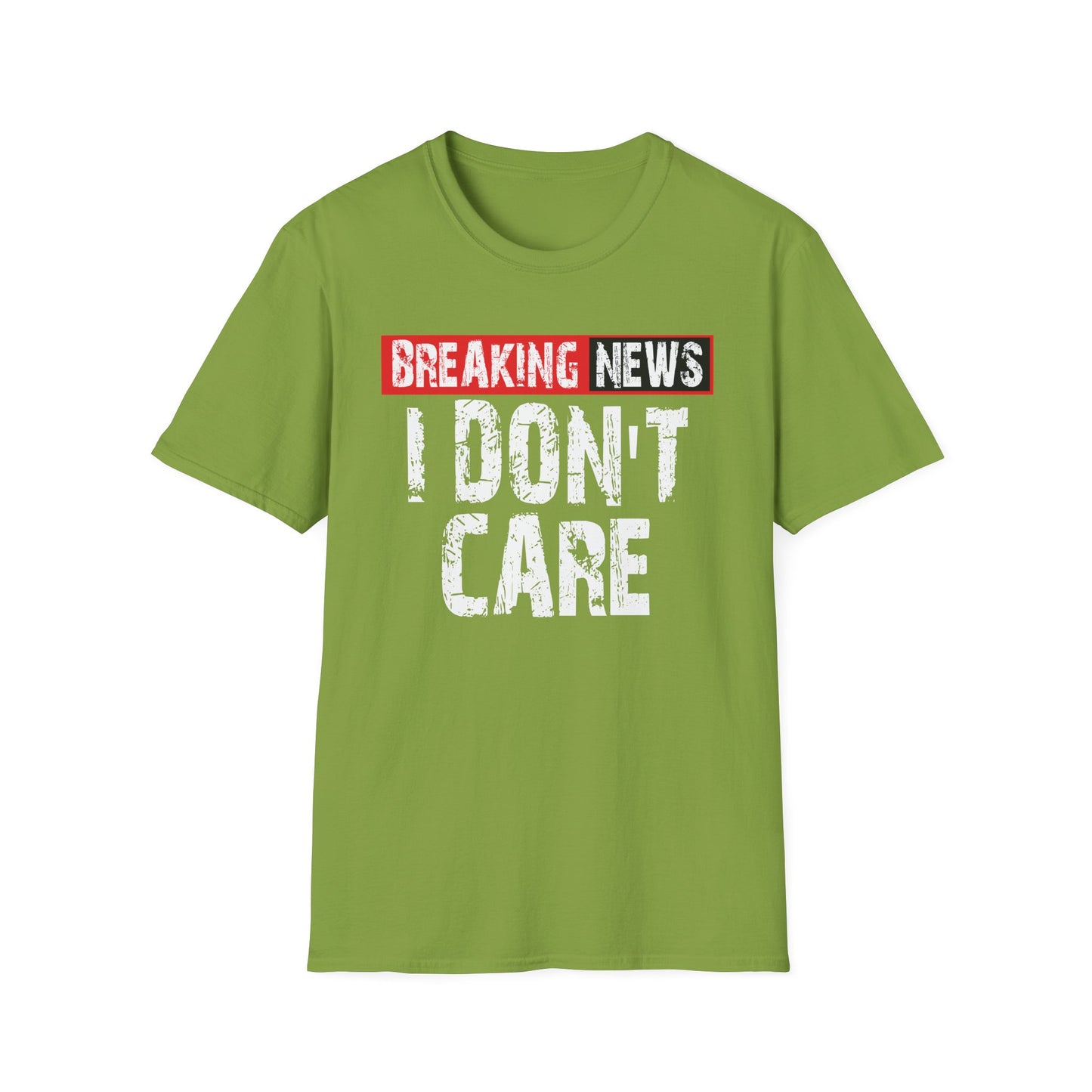Breaking News T-Shirt — Bold Red & Black Graphic Tee