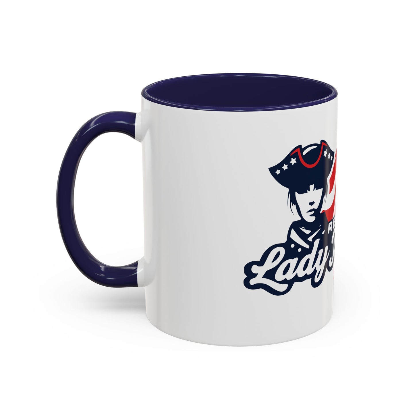 Accent Coffee Mug - Redland Lady Patriots Softball Logo (11/15oz)