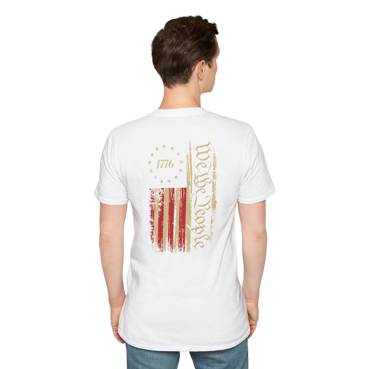 1776 Circle Stars T-Shirt — Minimalist Patriotic Independence Day Tee