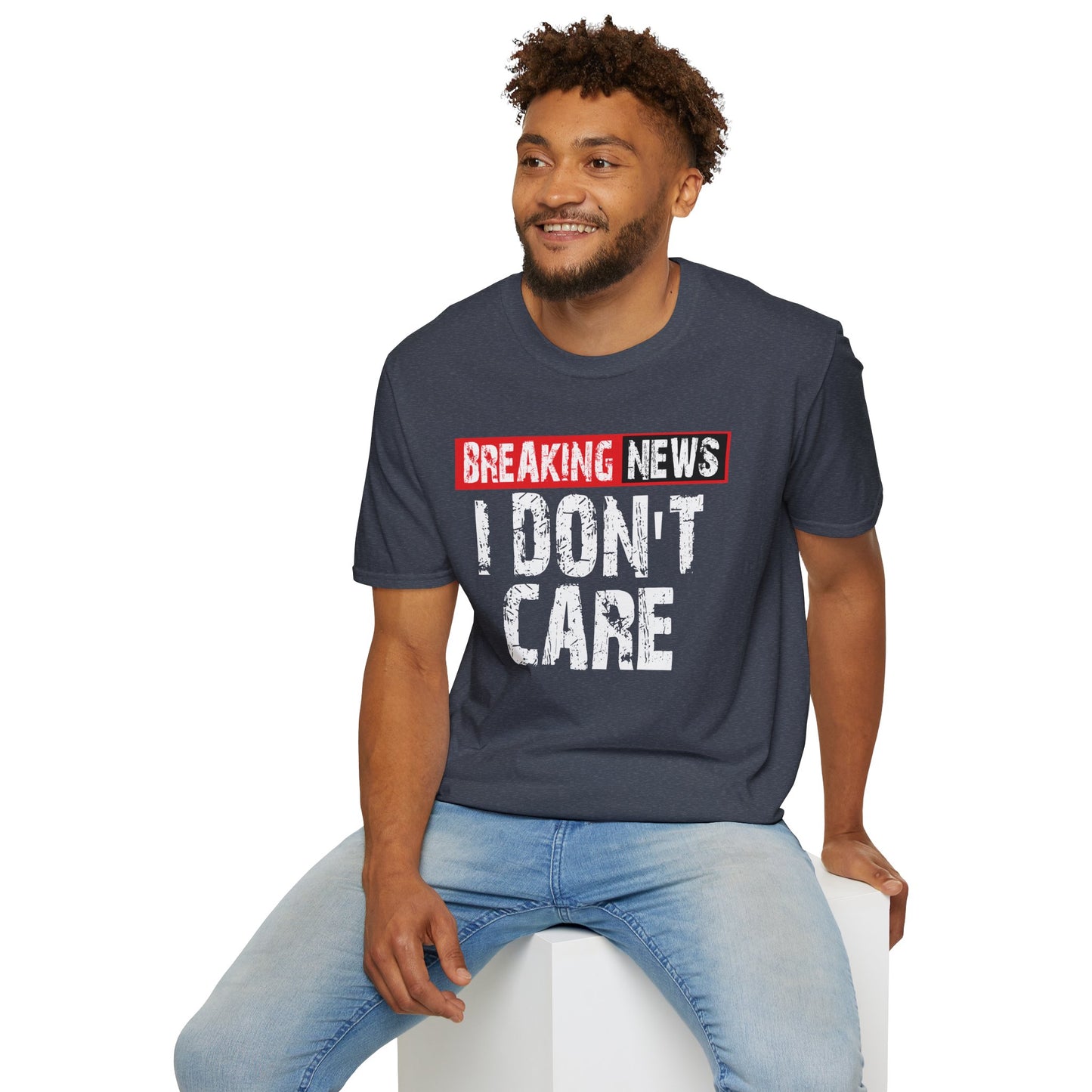 Breaking News T-Shirt — Bold Red & Black Graphic Tee