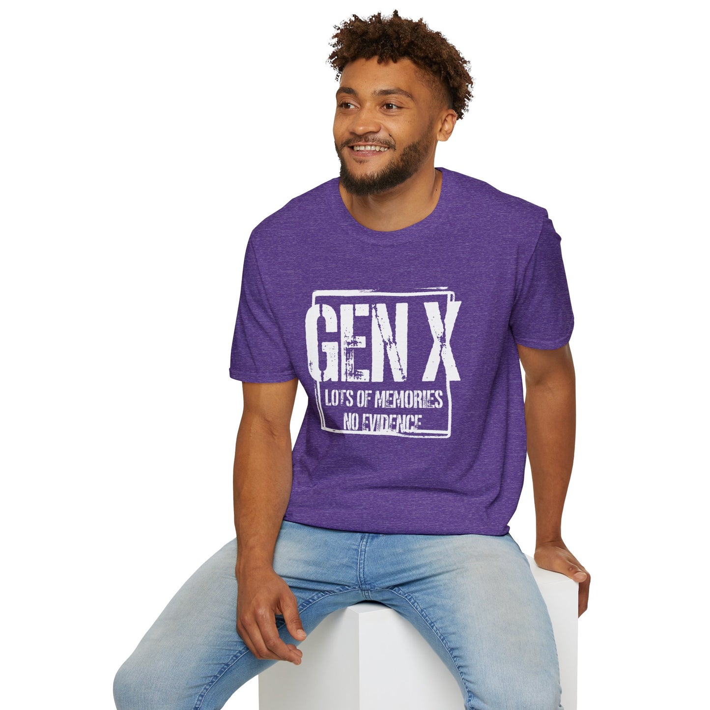Gen X T-Shirt - "Lots of Memories No Evidence" Vintage Retro Tee
