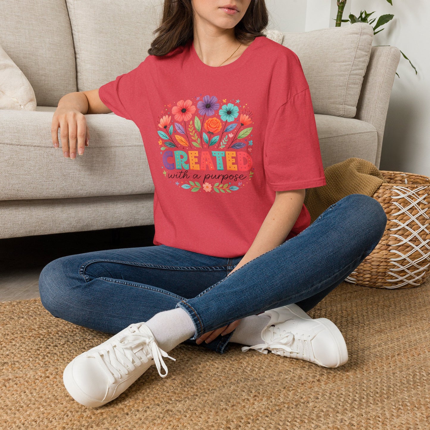 Created with a Purpose Floral T-Shirt