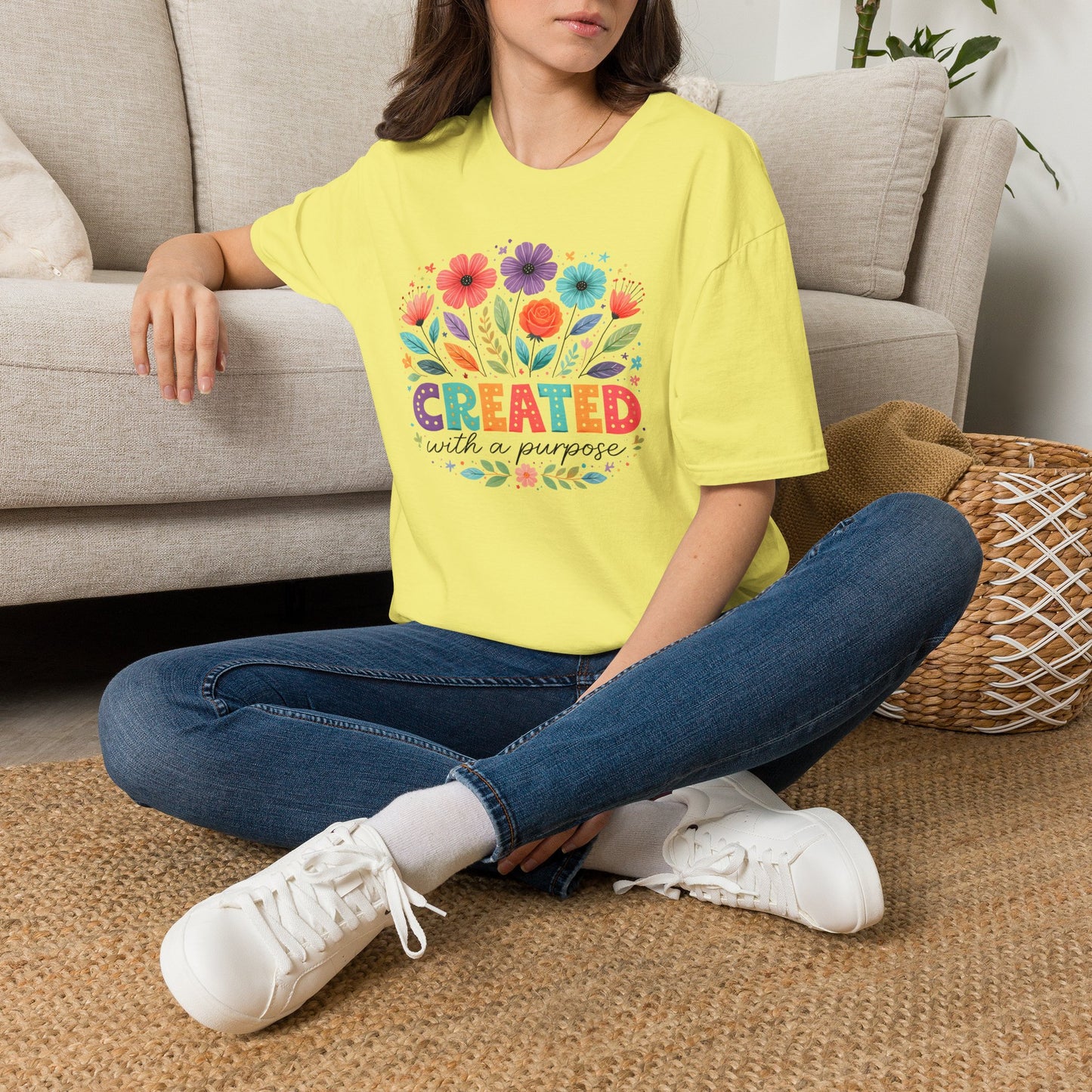 Created with a Purpose Floral T-Shirt