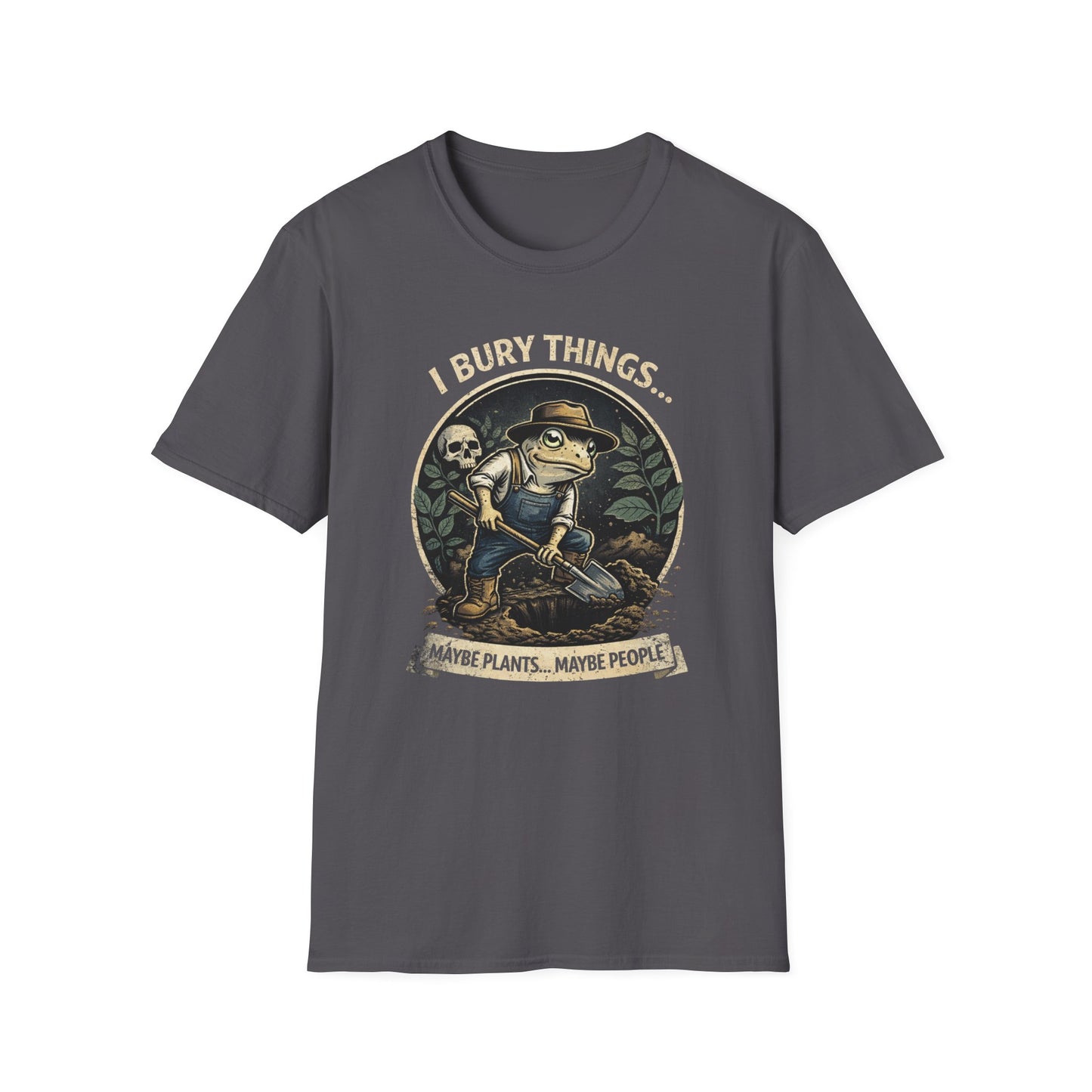 I Bury Things Garden Frog Graphic Tee