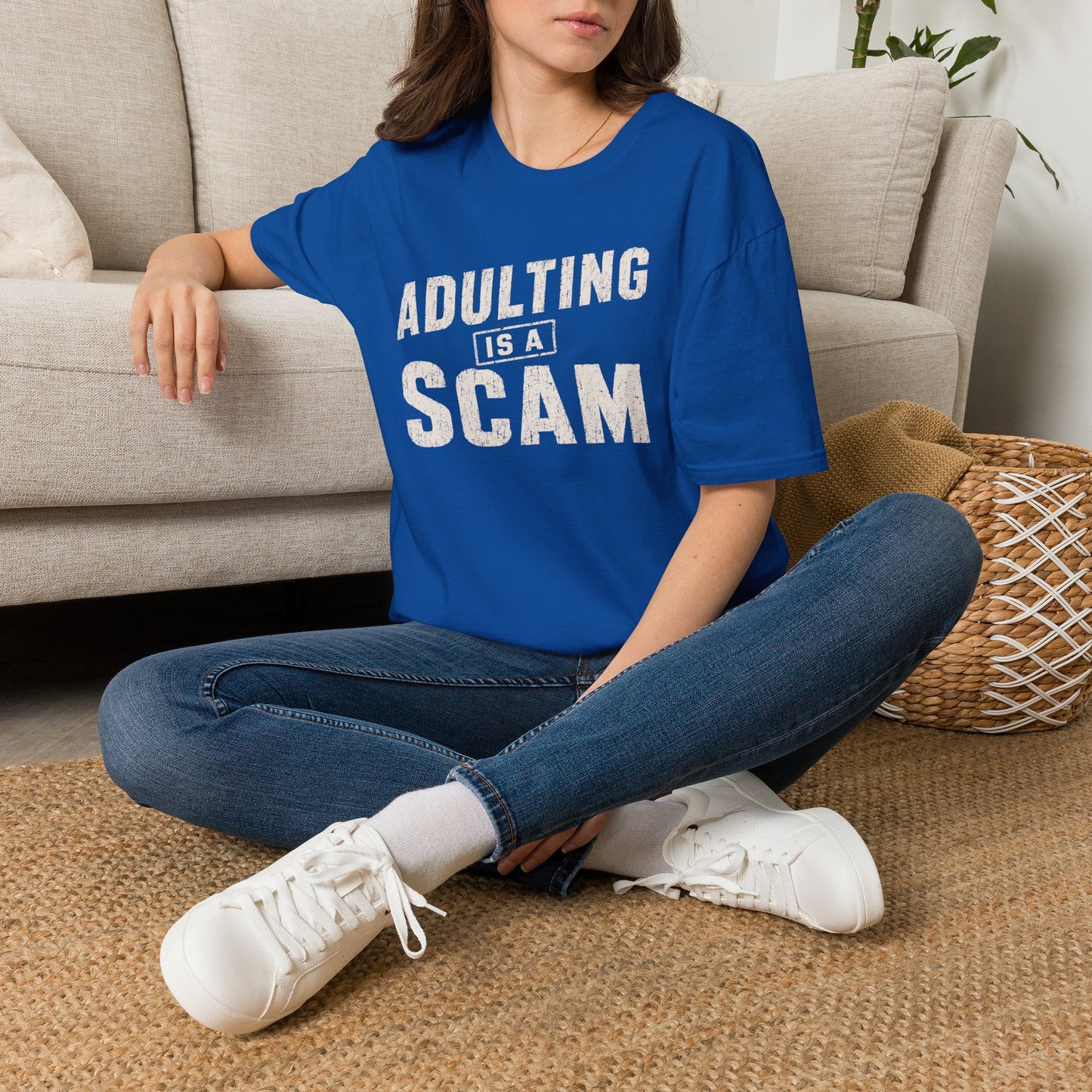 Adulting Is a Scam Graphic T-shirt