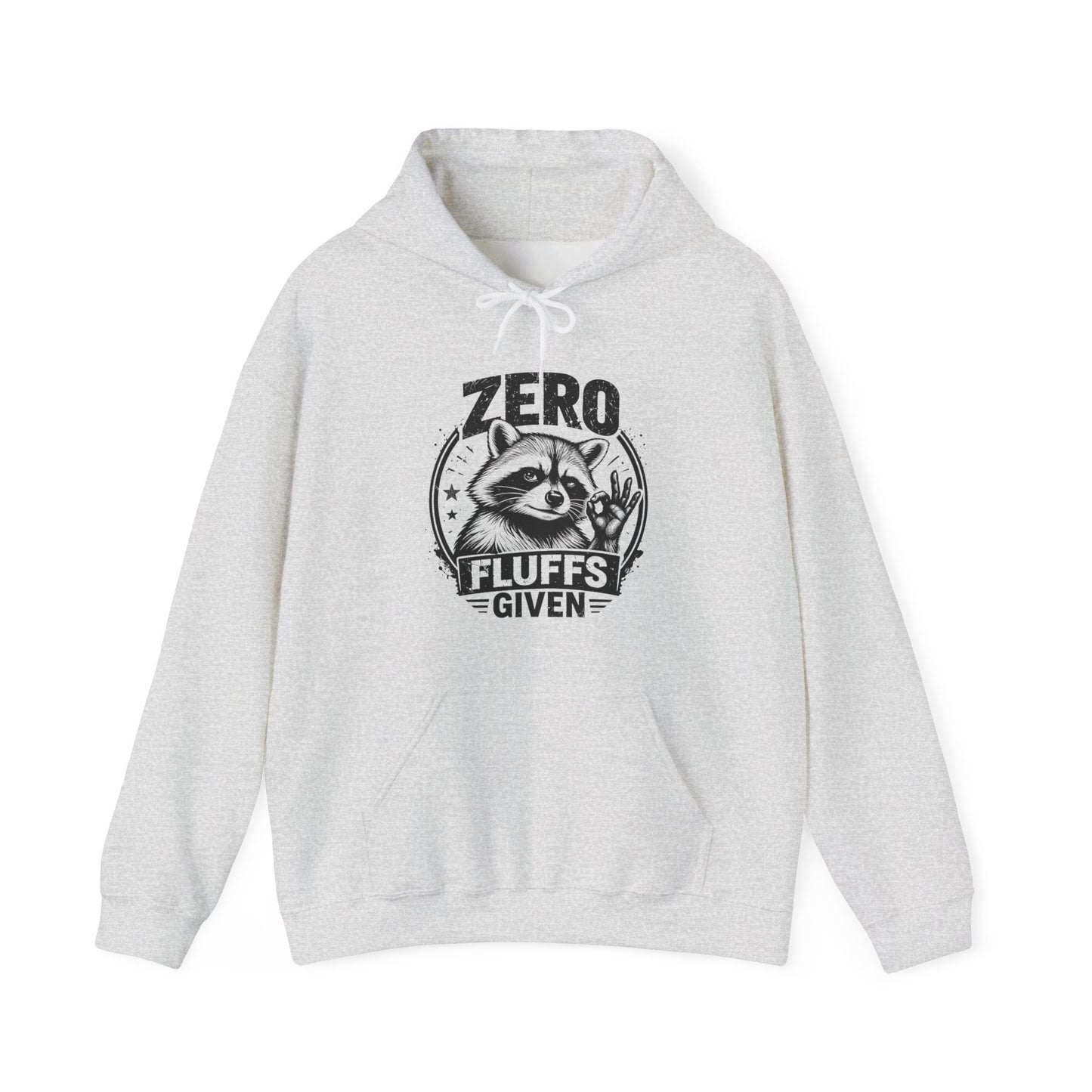 Zero Fluffs Given Raccoon Graphic Pullover