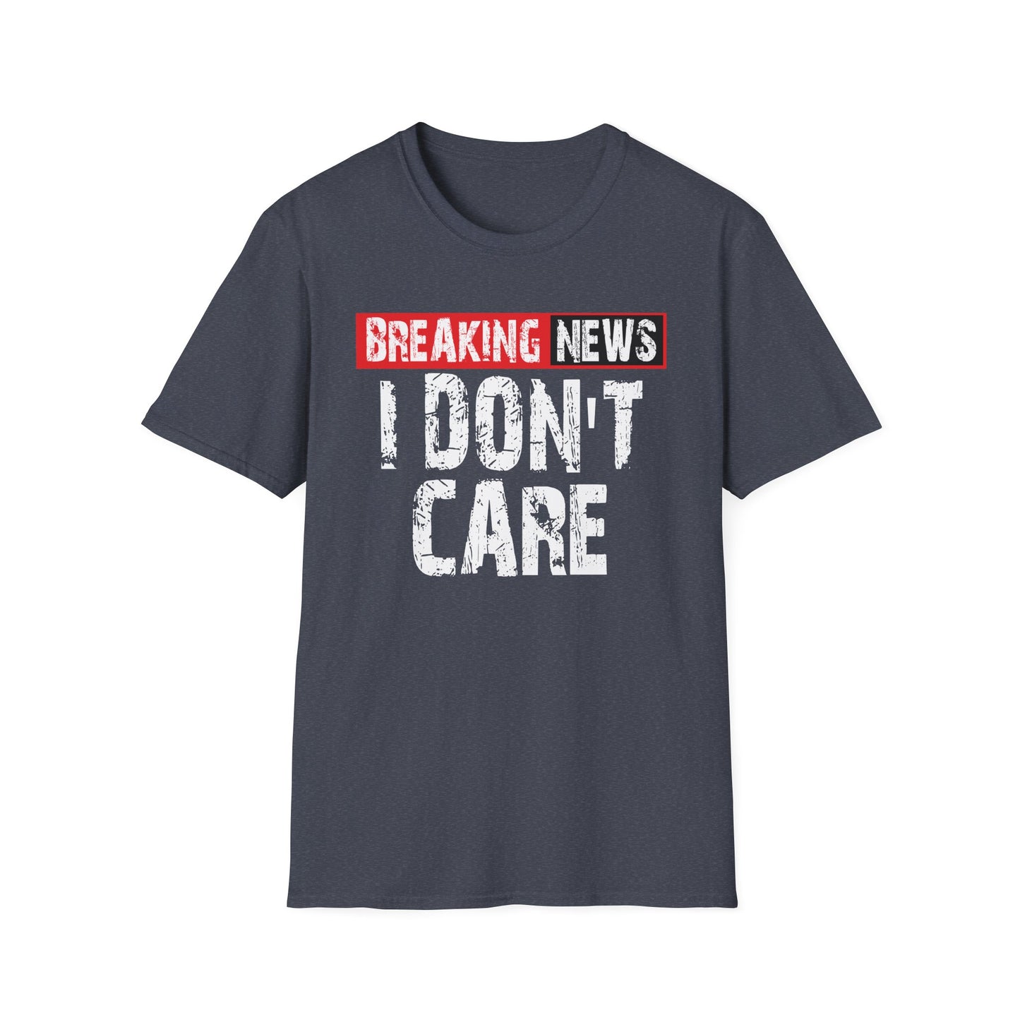 Breaking News T-Shirt — Bold Red & Black Graphic Tee