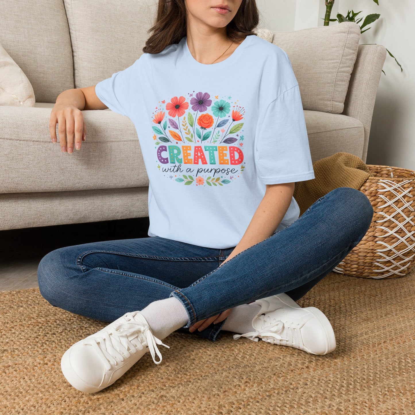 Created with a Purpose Floral T-Shirt