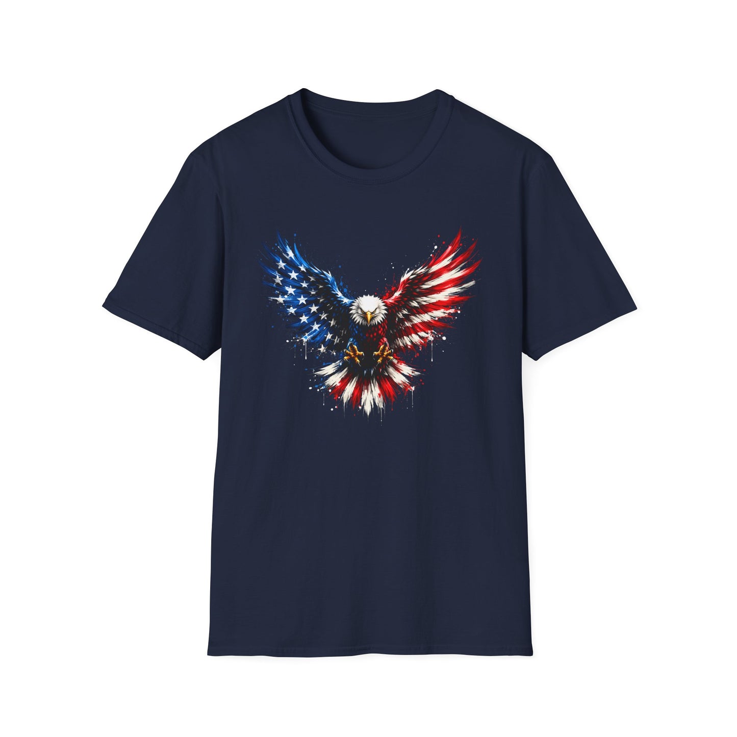 American Flag Eagle Wings Graphic