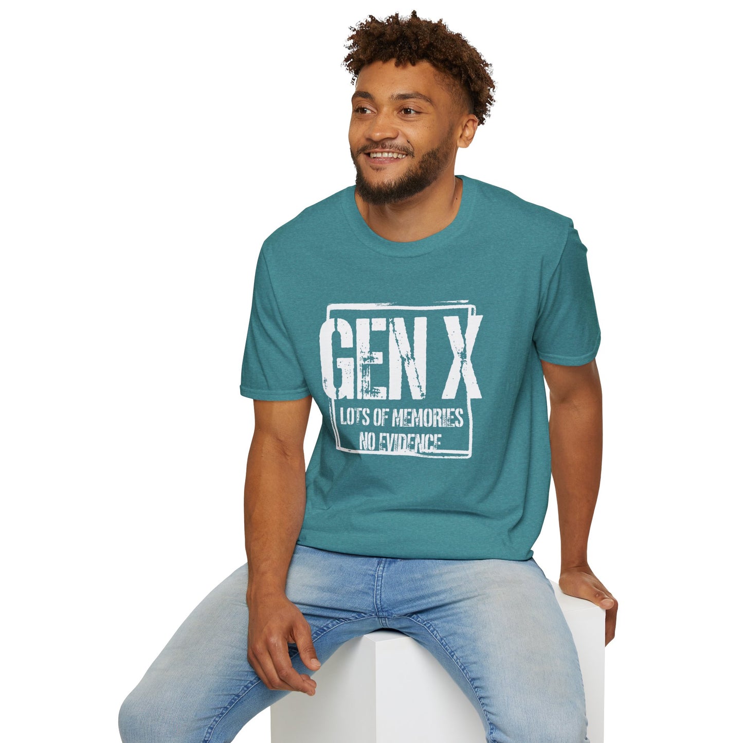 Gen X T-Shirt - "Lots of Memories No Evidence" Vintage Retro Tee