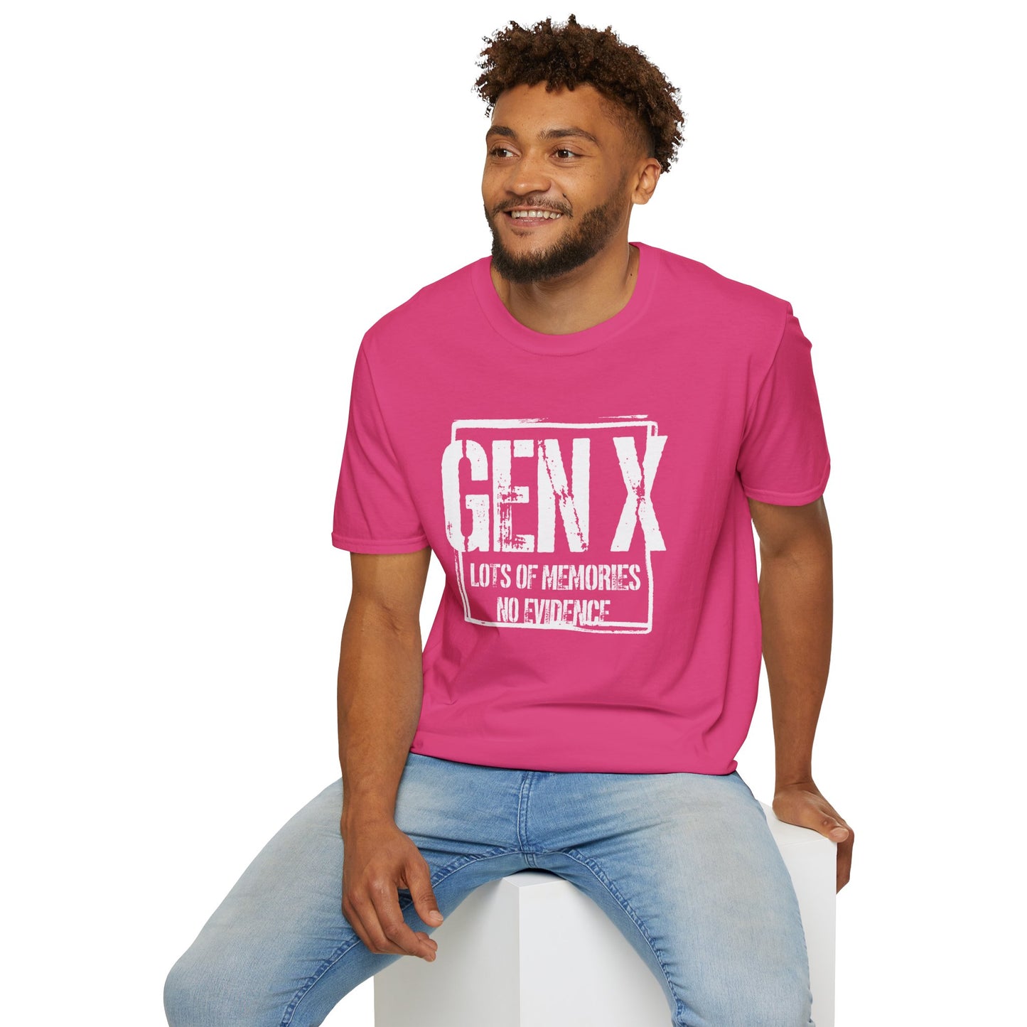 Gen X T-Shirt - "Lots of Memories No Evidence" Vintage Retro Tee