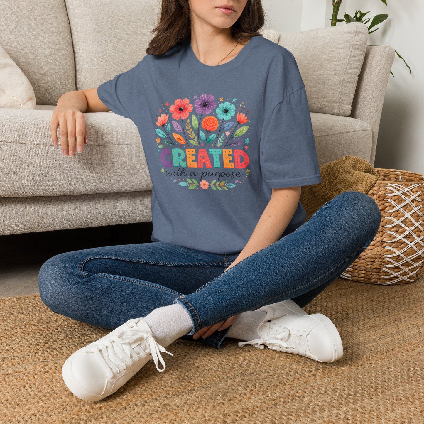 Created with a Purpose Floral T-Shirt