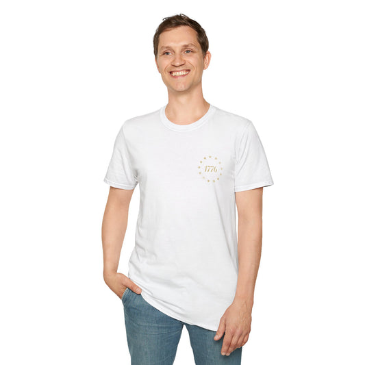 1776 Circle Stars T-Shirt — Minimalist Patriotic Independence Day Tee