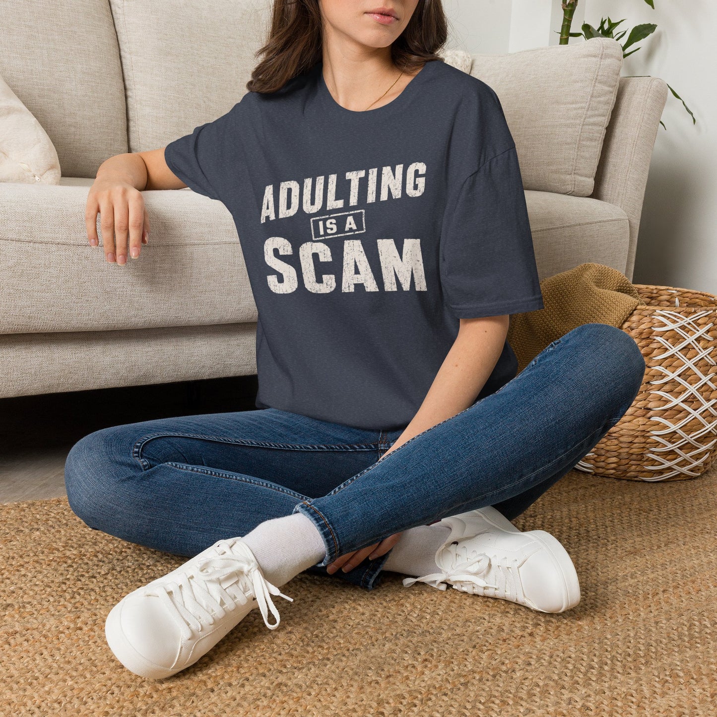 Adulting Is a Scam Graphic T-shirt