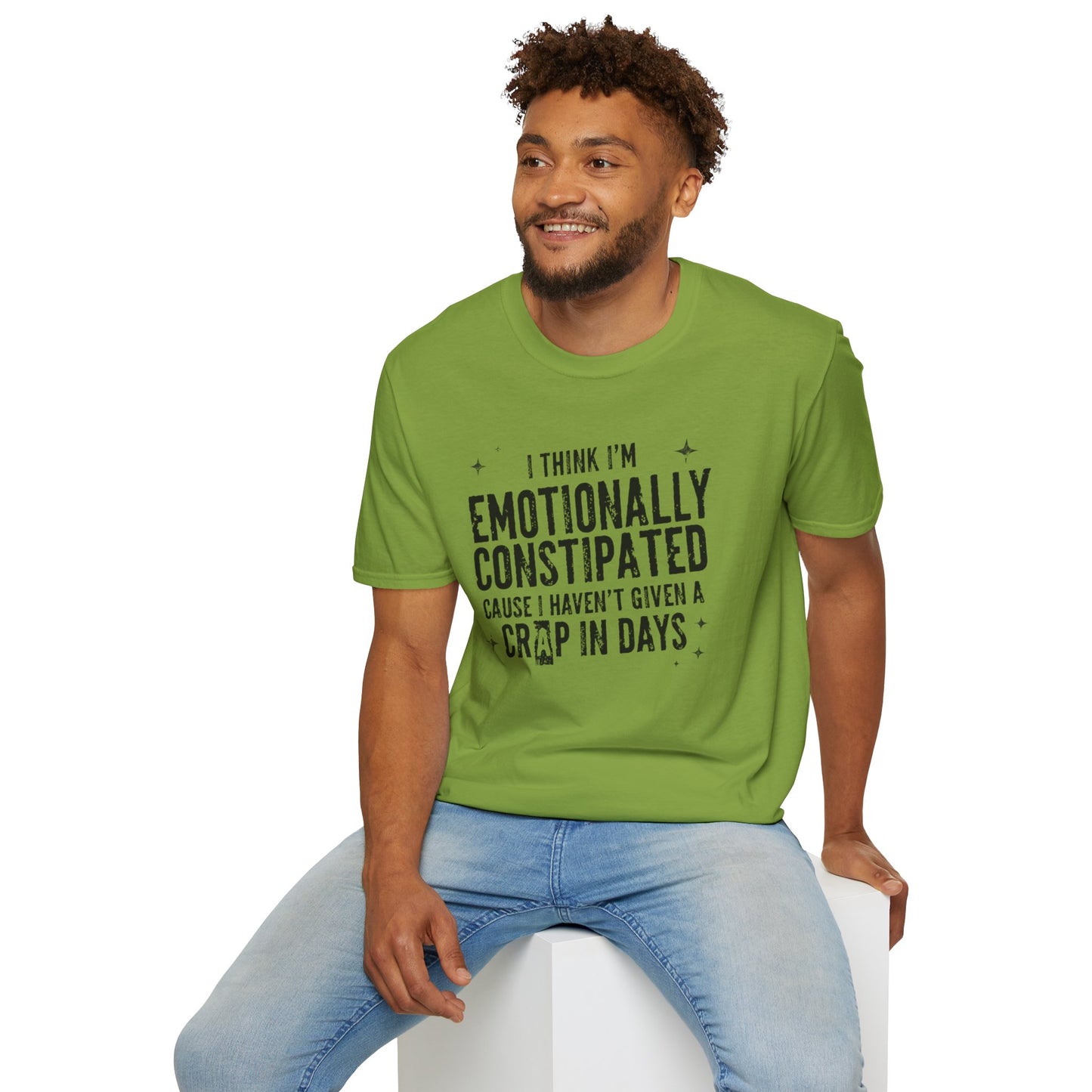 Emotionally Constipated T‑Shirt — Funny Sarcastic Quote Tee
