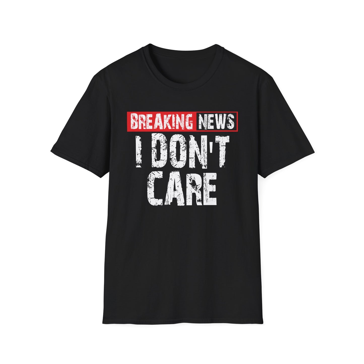 Breaking News T-Shirt — Bold Red & Black Graphic Tee