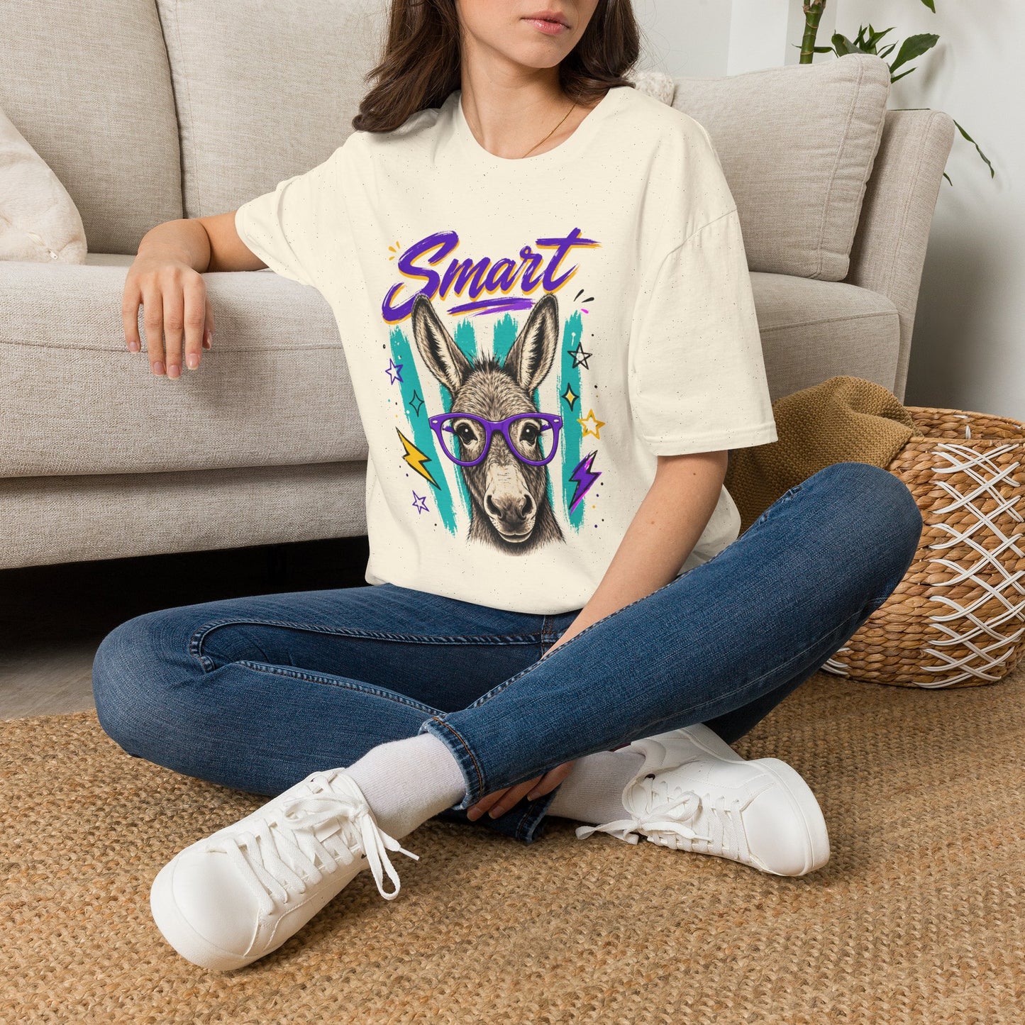 Smart Donkey Graphic T-Shirt Tee