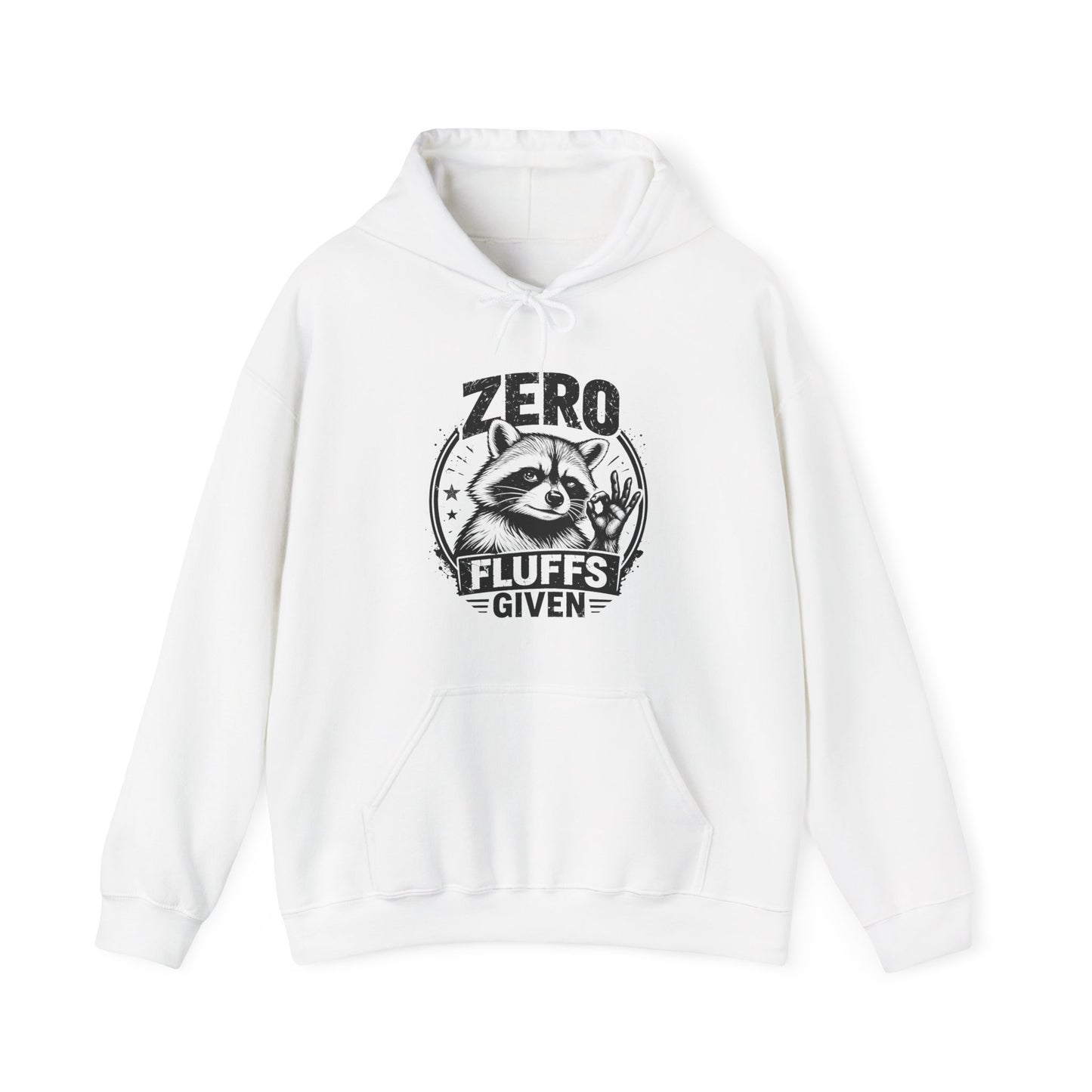 Zero Fluffs Given Raccoon Graphic Pullover