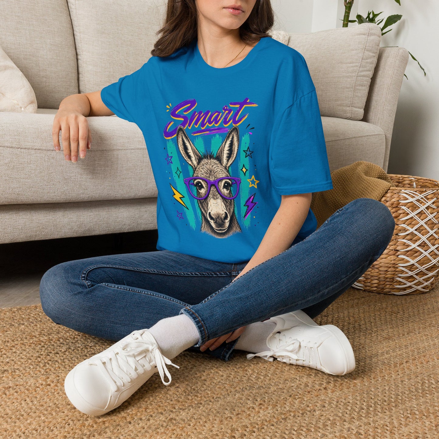 Smart Donkey Graphic T-Shirt Tee