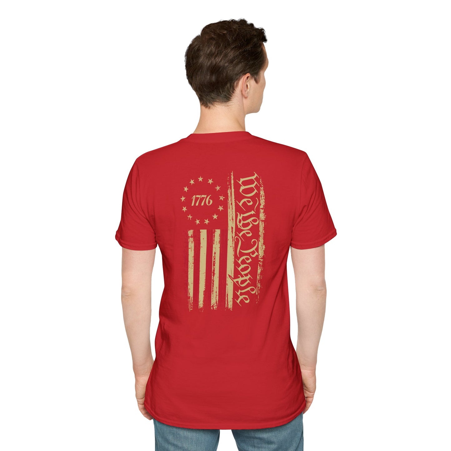 1776 Circle Stars T-Shirt — Minimalist Patriotic Independence Day Tee