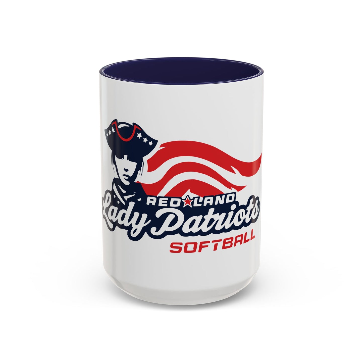 Accent Coffee Mug - Redland Lady Patriots Softball Logo (11/15oz)