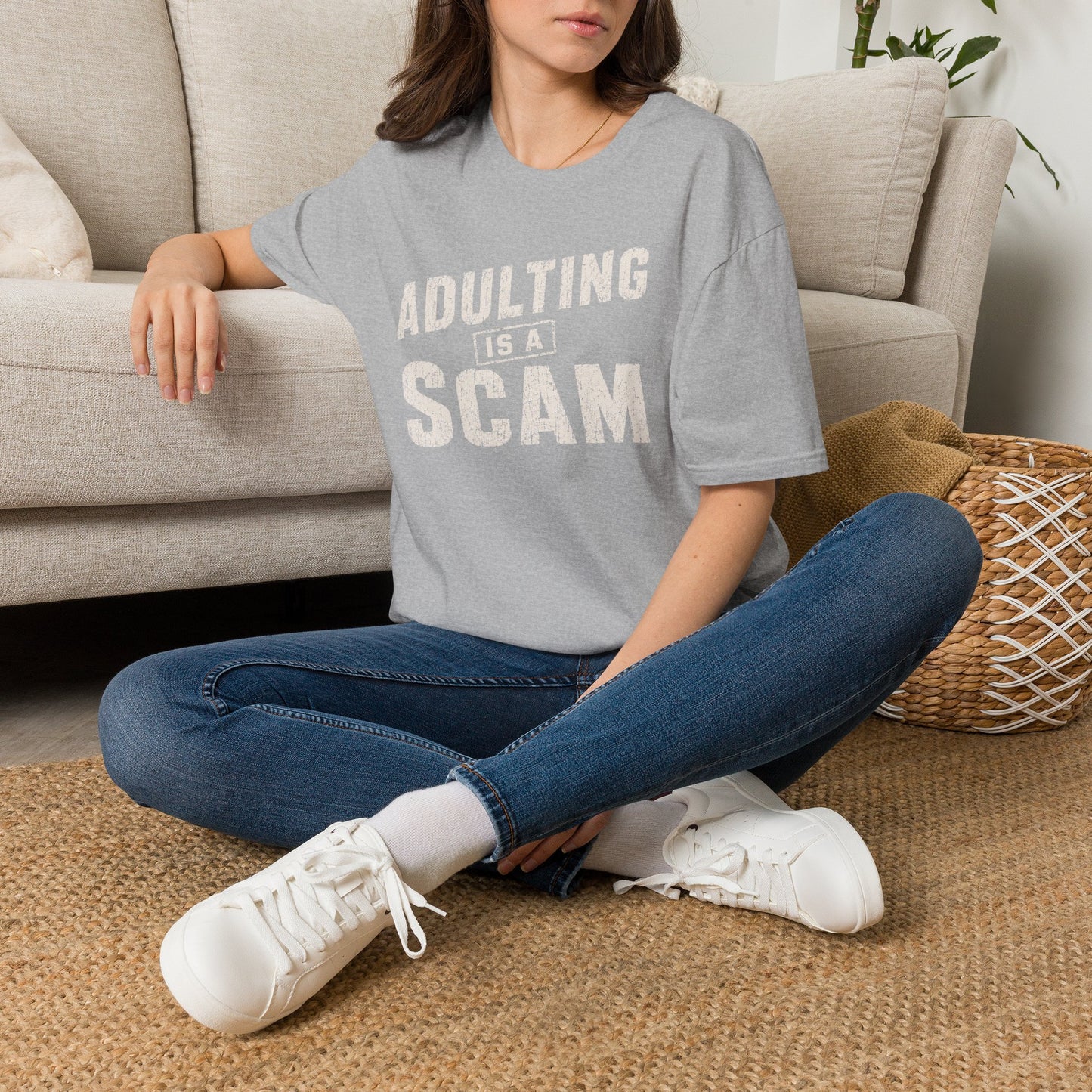 Adulting Is a Scam Graphic T-shirt