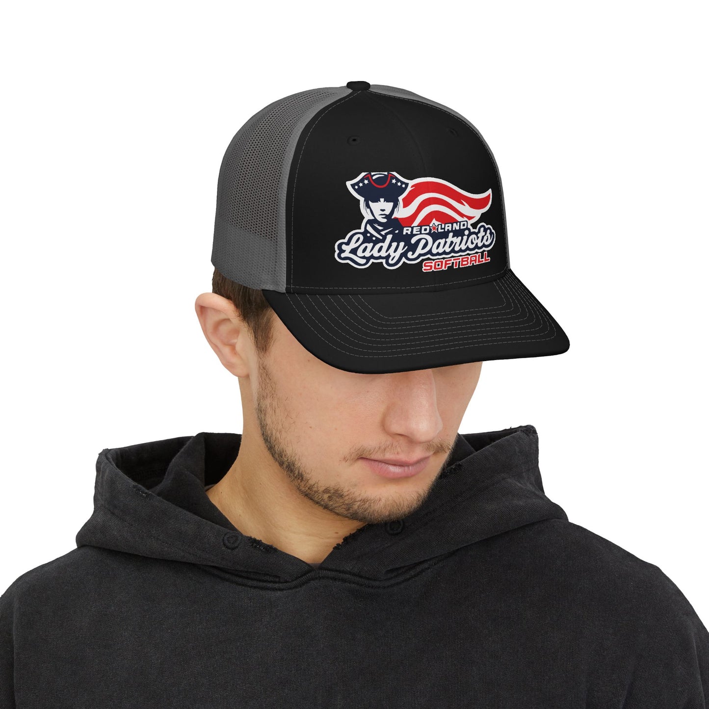 Trucker Hat — Red Land Lady Patriots Softball Snapback