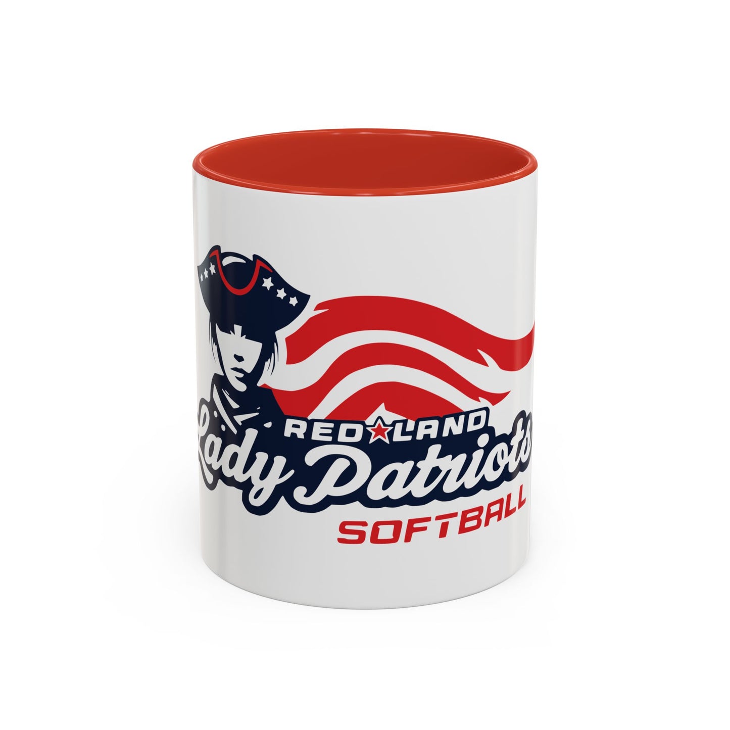 Accent Coffee Mug - Redland Lady Patriots Softball Logo (11/15oz)
