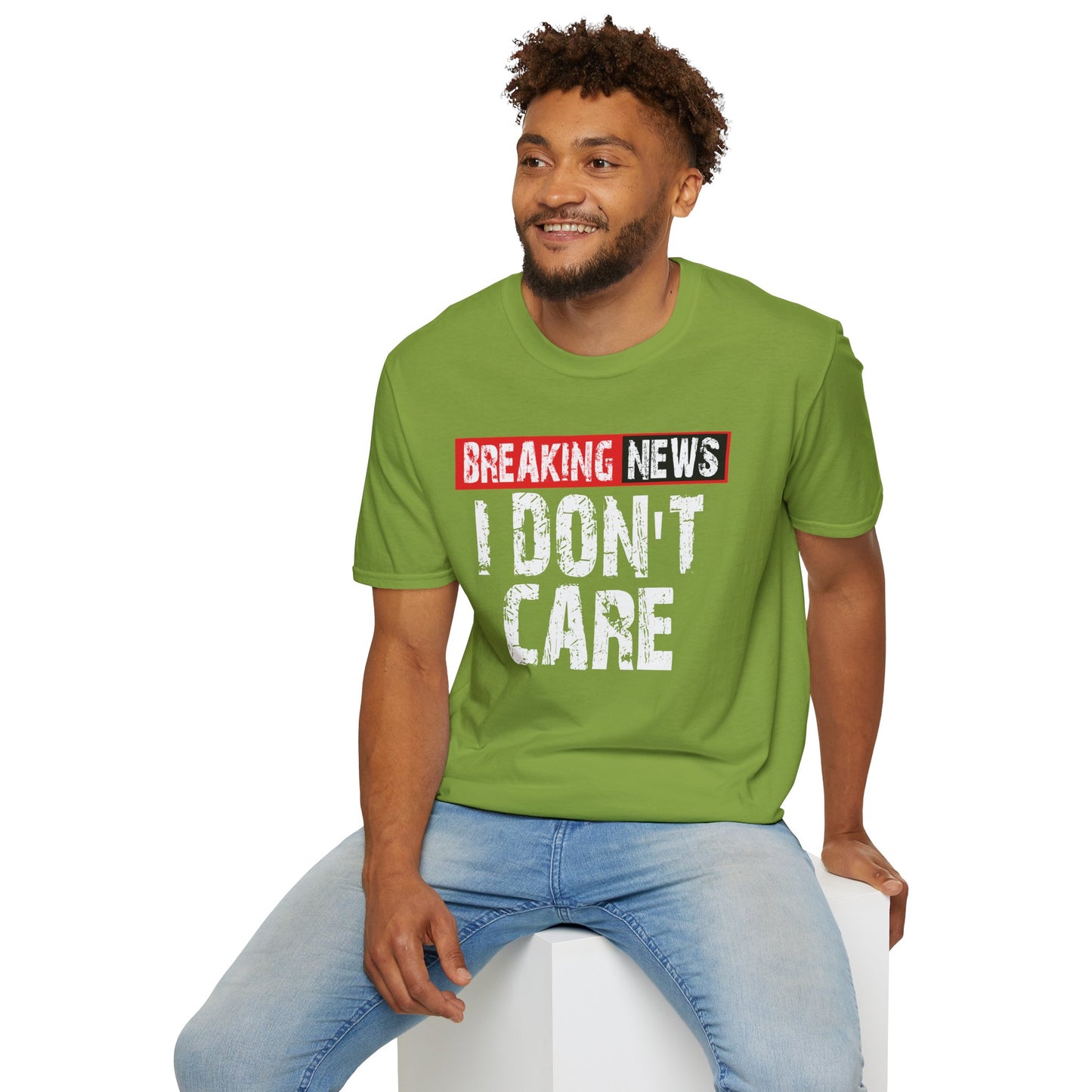 Breaking News T-Shirt — Bold Red & Black Graphic Tee