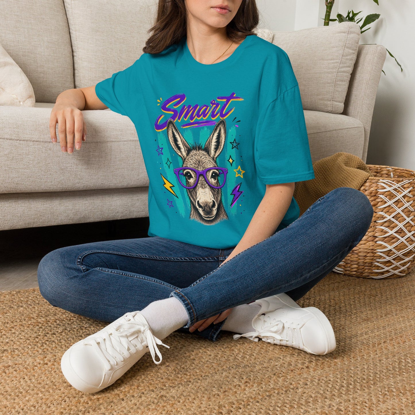 Smart Donkey Graphic T-Shirt Tee