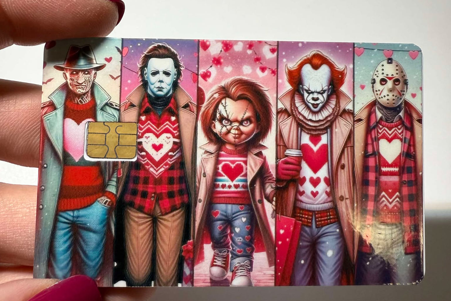 The men of Horror Steal your Heart Credit / Debit Card Skin