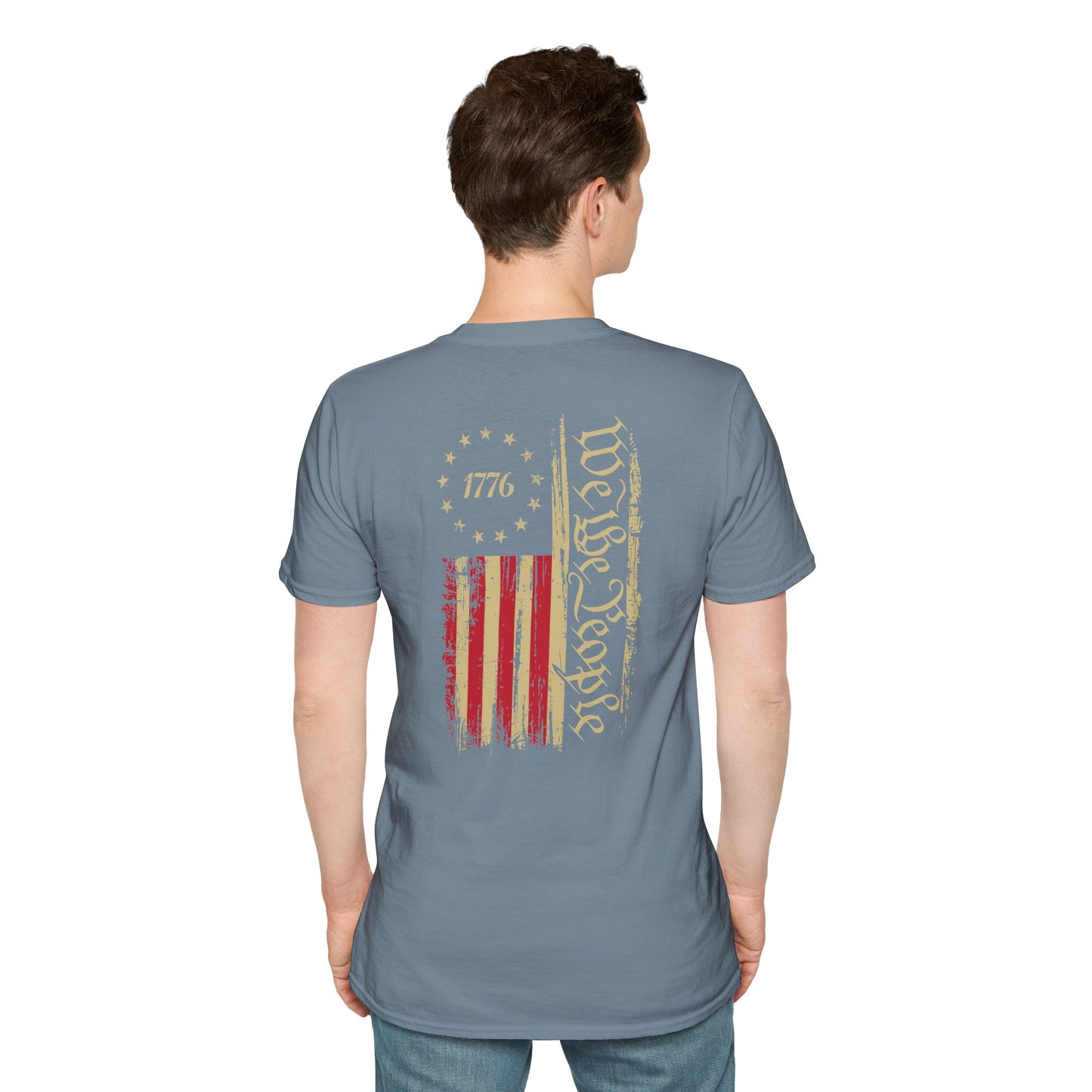 1776 Circle Stars T-Shirt — Minimalist Patriotic Independence Day Tee