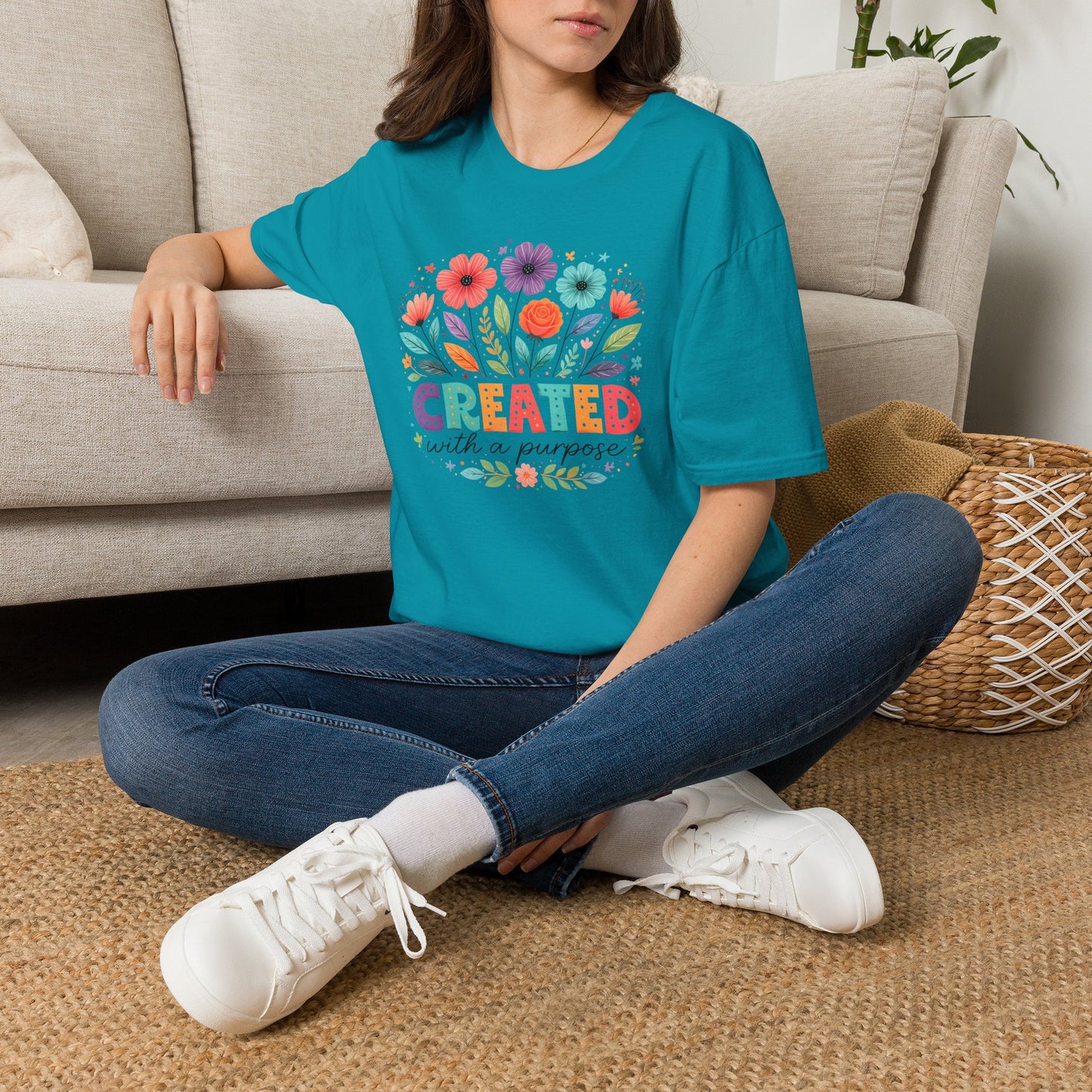 Created with a Purpose Floral T-Shirt