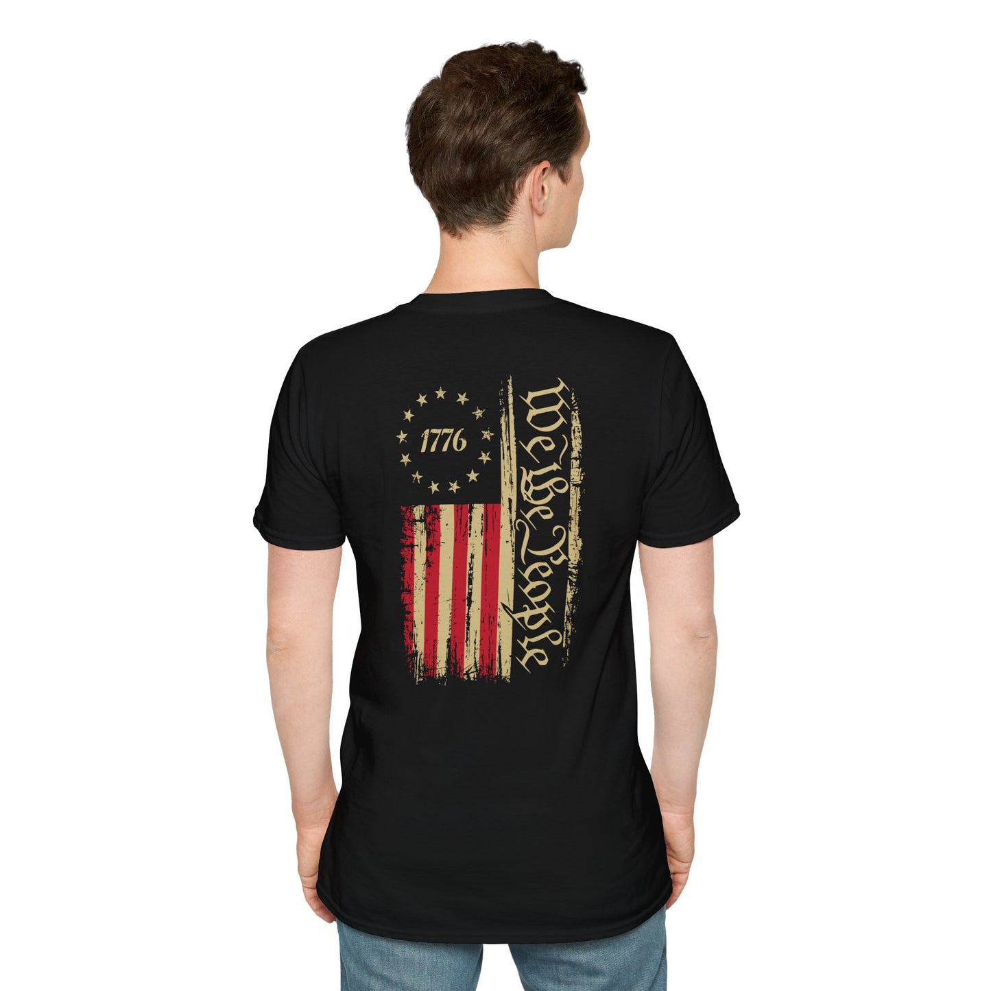 1776 Circle Stars T-Shirt — Minimalist Patriotic Independence Day Tee